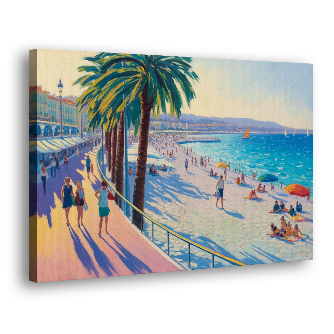 Promenade des Anglais Side - Canvas Wall Art