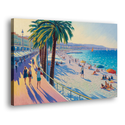 Promenade des Anglais Side - Canvas Wall Art