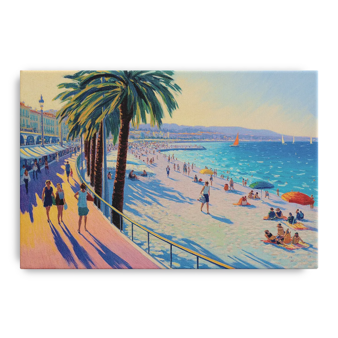 Promenade des Anglais Front - Canvas Wall Art
