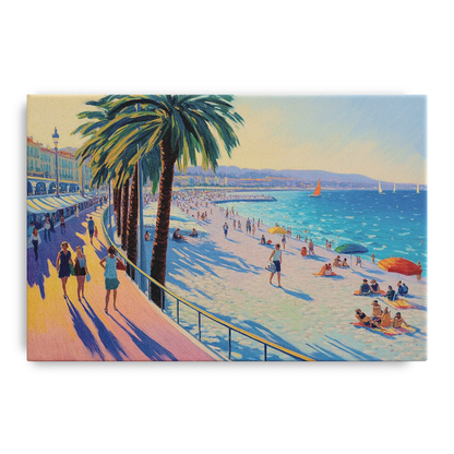 Promenade des Anglais Front - Canvas Wall Art