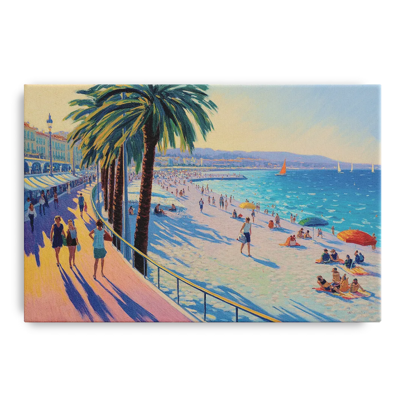 Promenade des Anglais Front - Canvas Wall Art