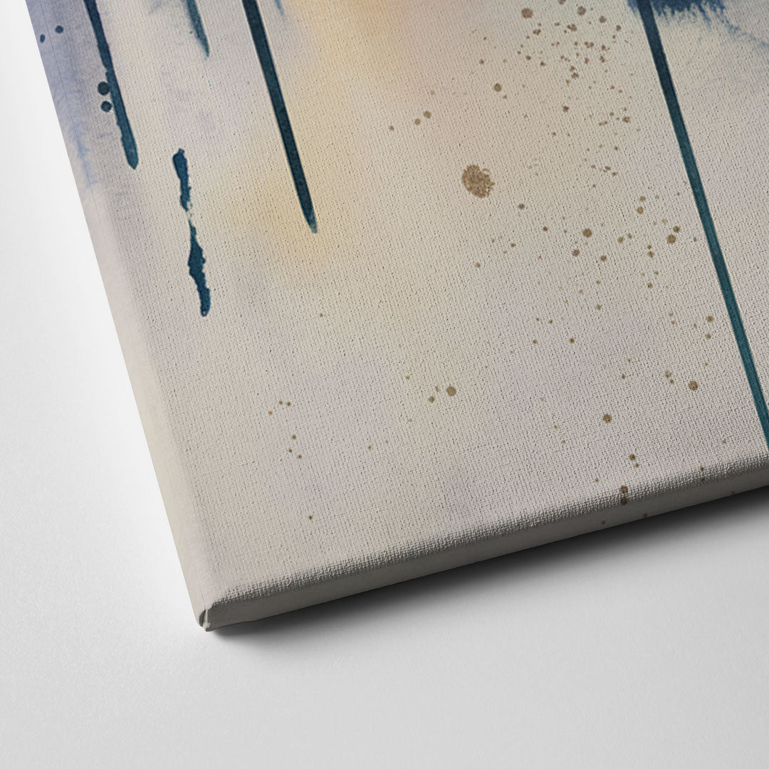 Providence Abstract Skyline Canvas Close Up