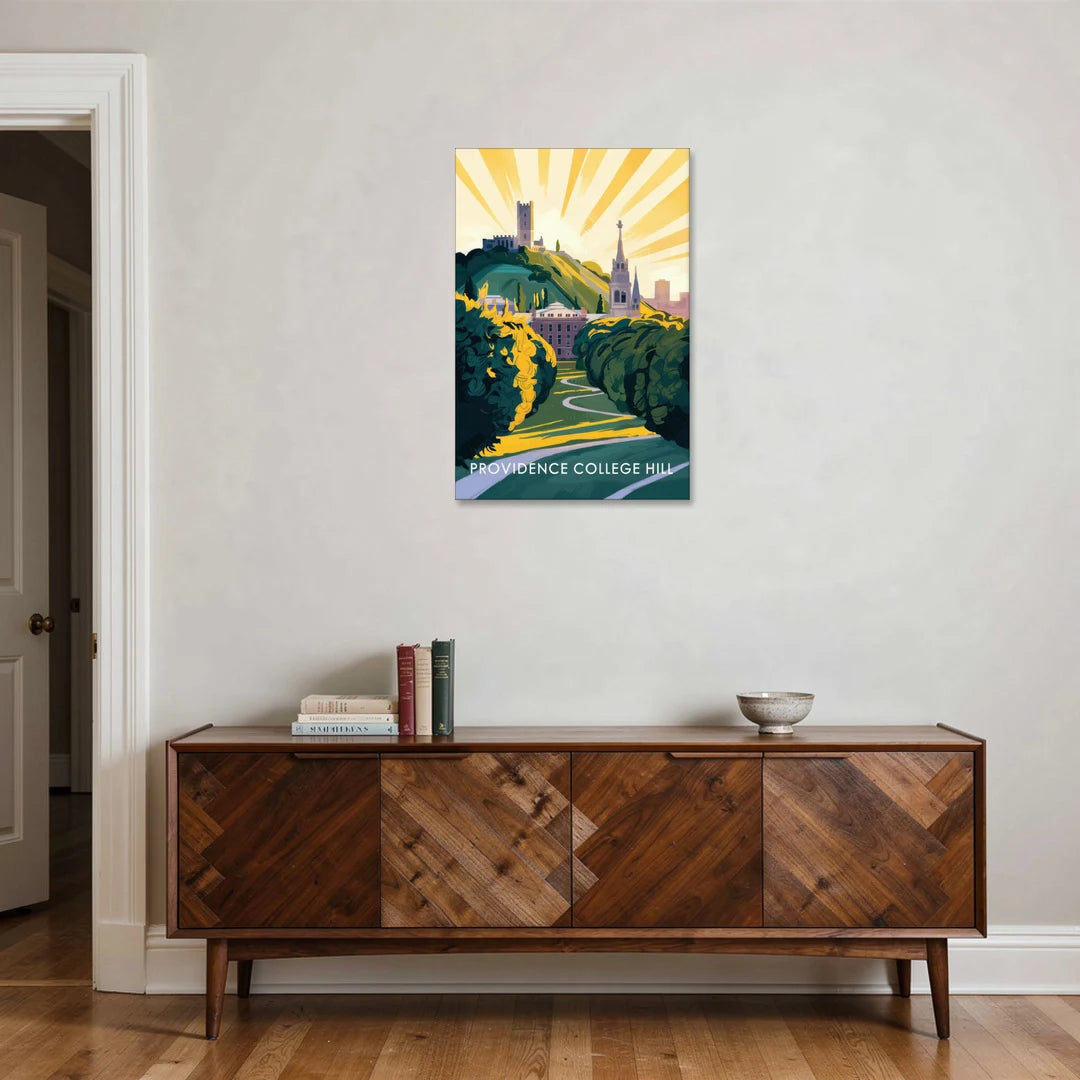 Providence College Hill View - Canvas Wall Art - Coffee Table - 24x36