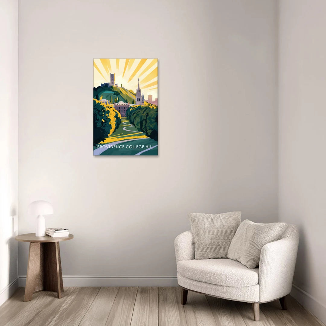 Providence College Hill View - Canvas Wall Art - Sofa - 20x30