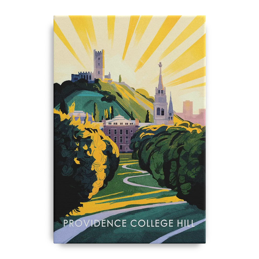 Providence College Hill View Front - Canvas Wall Art