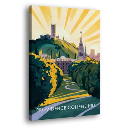 Providence College Hill View Side - Canvas Wall Art