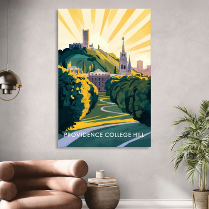 Providence College Hill View Living Room - Canvas Wall Art