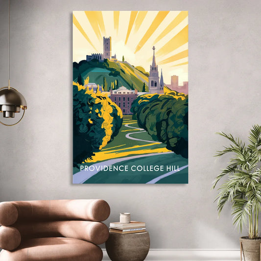 Providence College Hill View Living Room - Canvas Wall Art