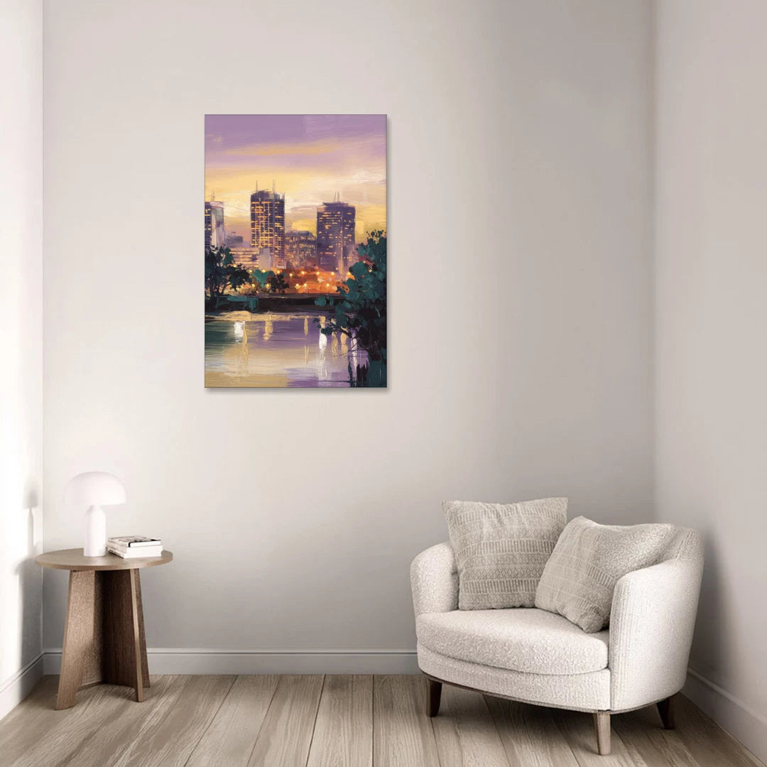 Providence Downtown Horizon - Canvas Wall Art - Sofa - 24x36