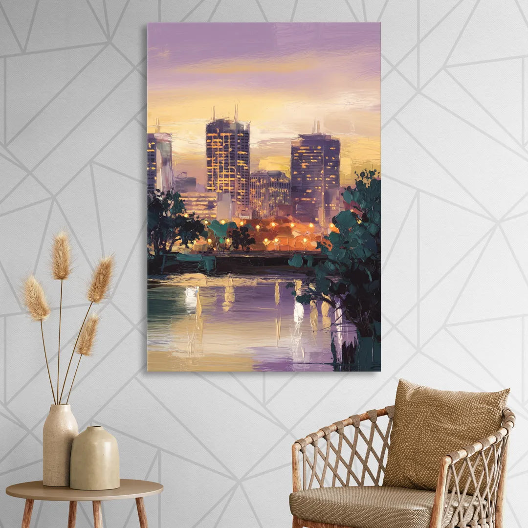 Providence Downtown Horizon Sitting Room - Canvas Wall Art