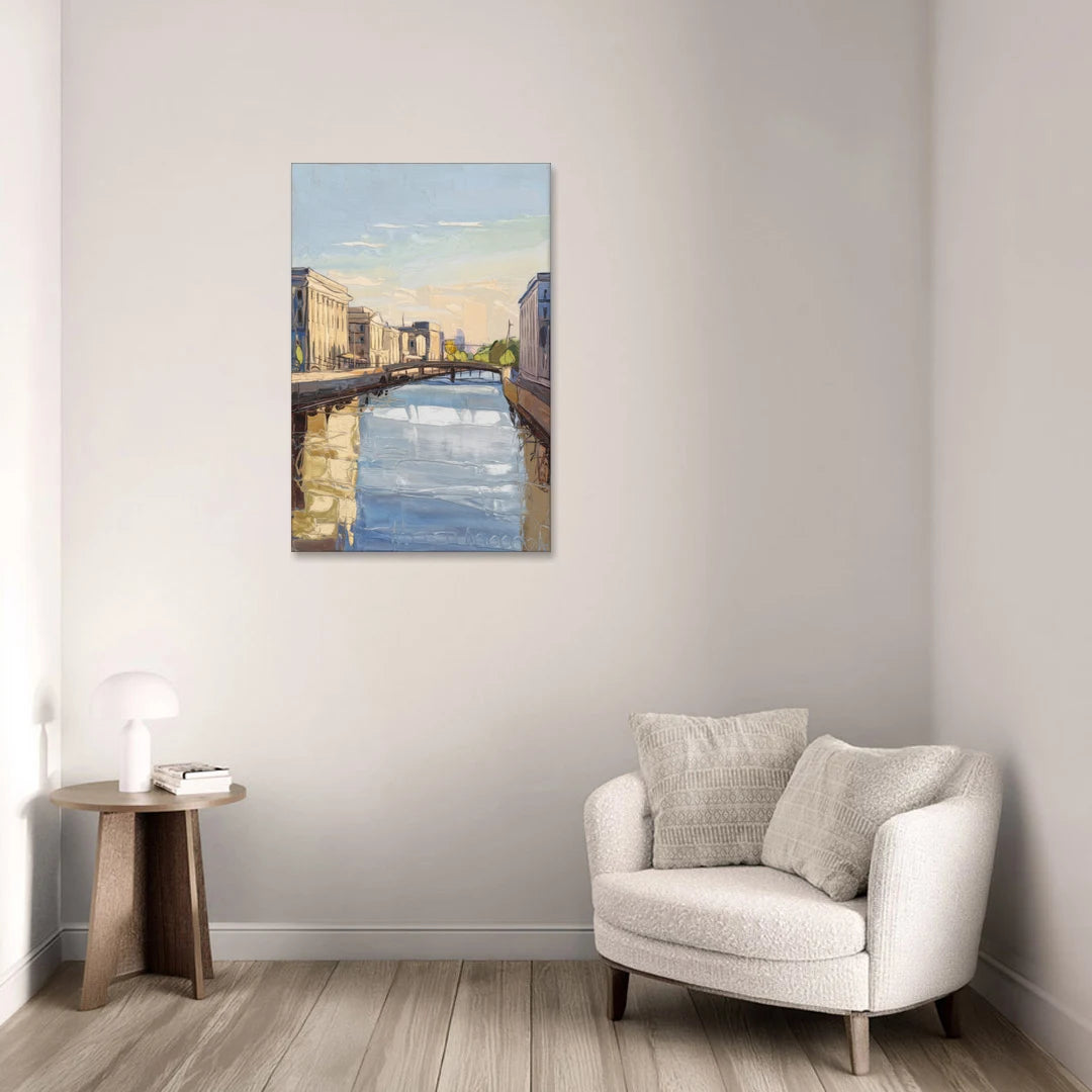 Providence Urban Landscape - Canvas Wall Art - Sofa - 24x36