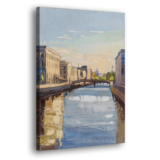 Providence Urban Landscape Side - Canvas Wall Art