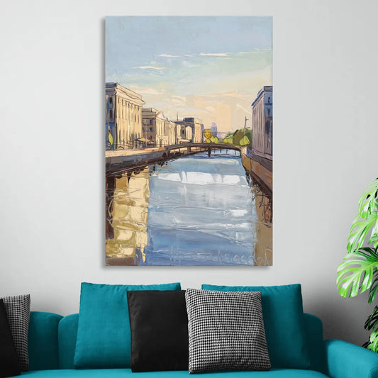 Providence Urban Landscape Living Room - Canvas Wall Art
