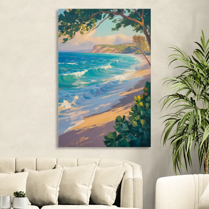 Punta Mita Beachfront Living Room - Canvas Wall Art