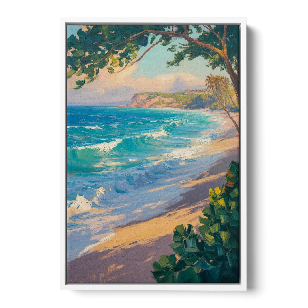 Punta Mita Beachfront Front - White Canvas Wall Art
