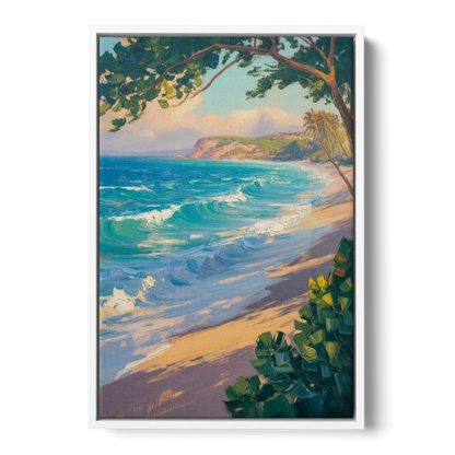 Punta Mita Beachfront Front - White Canvas Wall Art