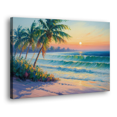 Punta Mita Sunrise - Canvas Wall Art - Side