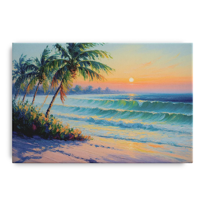 Punta Mita Sunrise Front - Canvas Wall Art