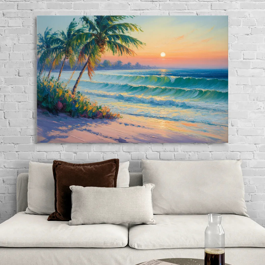 Punta Mita Sunrise Living Room - Canvas Wall Art