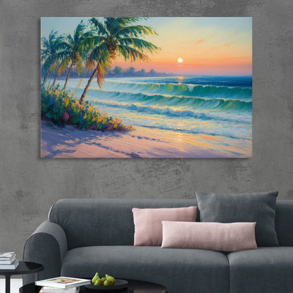 Punta Mita Sunrise Sitting Room - Canvas Wall Art