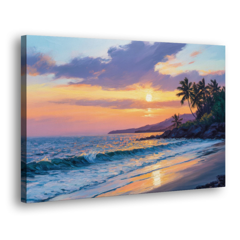 Punta Mita Sunset Coast - Canvas Wall Art - Side