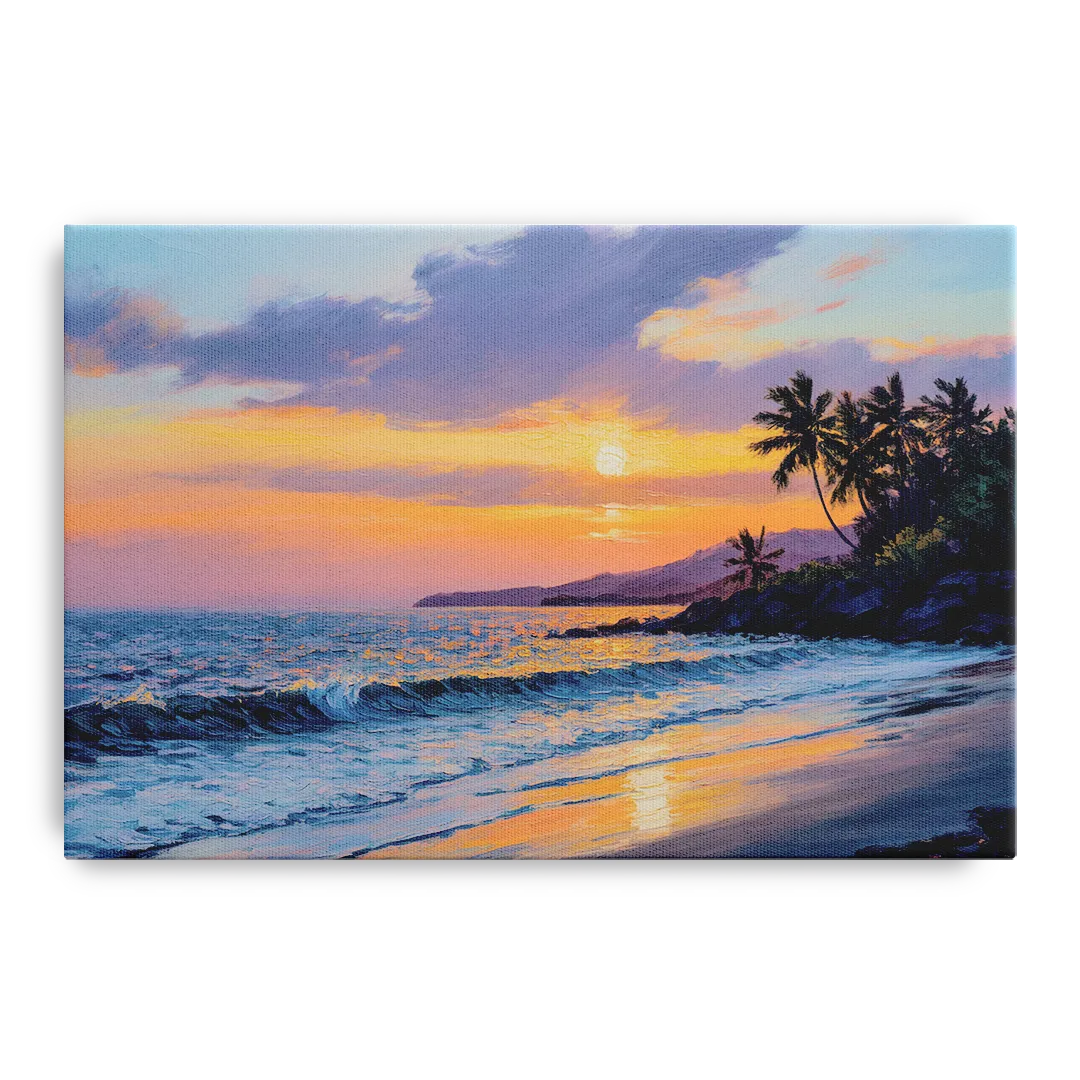 Punta Mita Sunset Coast Front - Canvas Wall Art