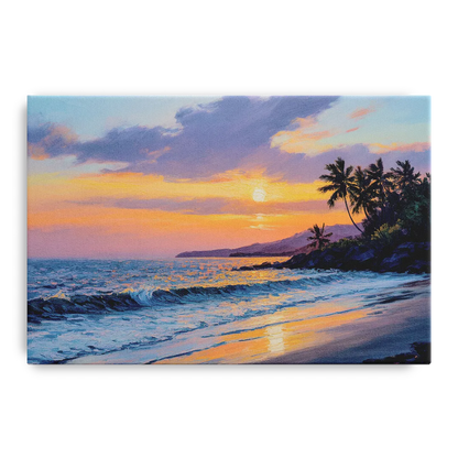 Punta Mita Sunset Coast Front - Canvas Wall Art