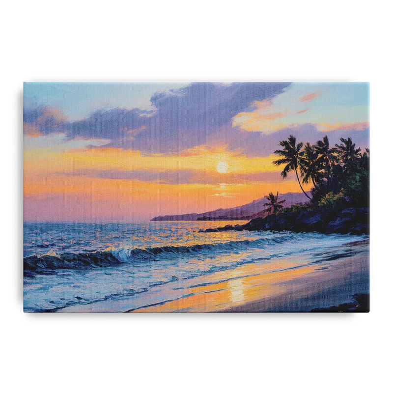 Punta Mita Sunset Coast Front - Canvas Wall Art