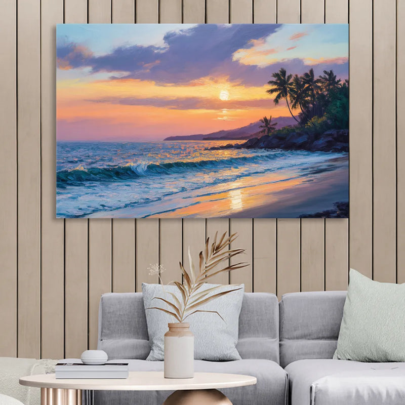 Punta Mita Sunset Coast Sitting Room - Canvas Wall Art
