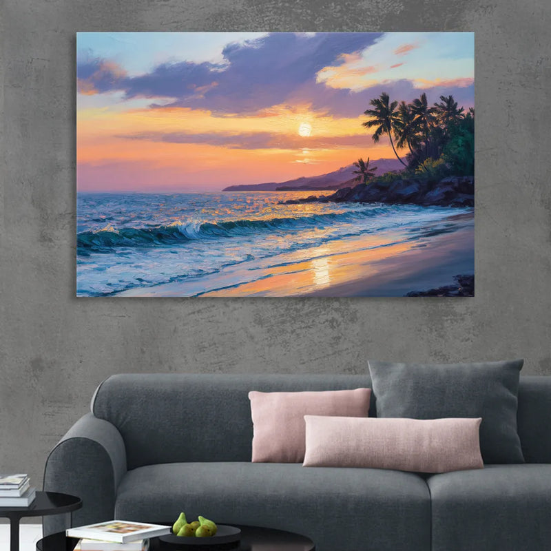 Punta Mita Sunset Coast Living Room - Canvas Wall Art