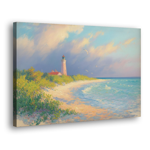 Punta Sur Lighthouse - Canvas Wall Art - Side