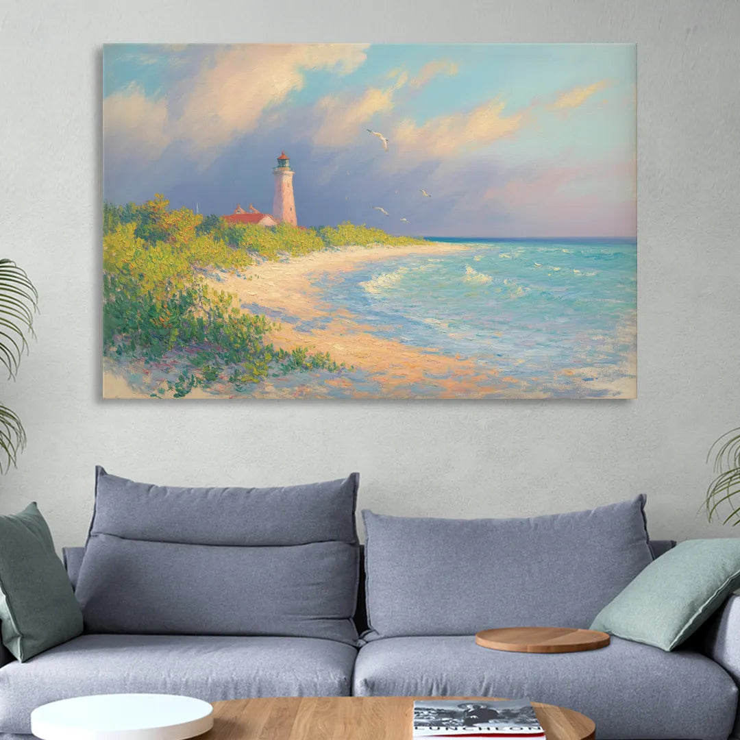 Punta Sur Lighthouse Living Room - Canvas Wall Art