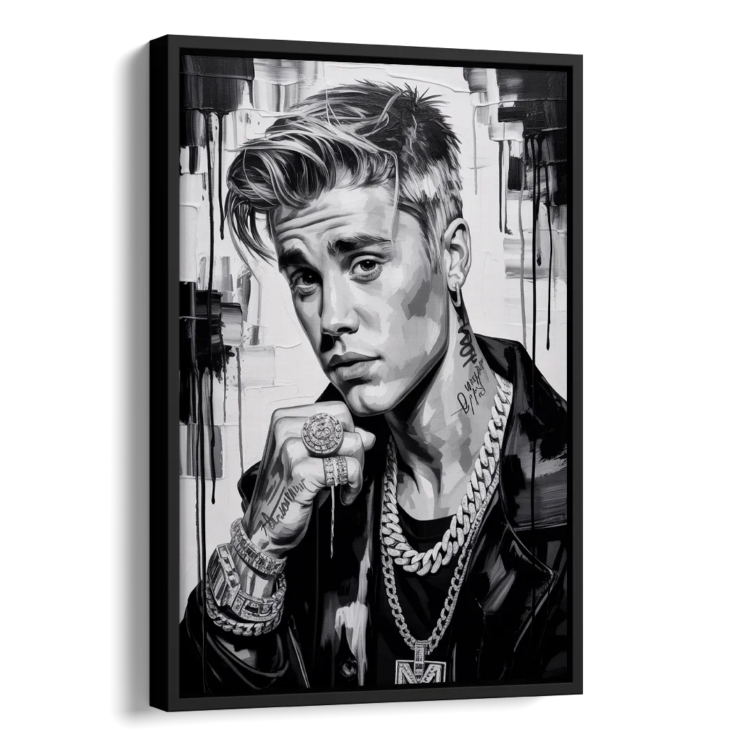 Purpose Side - Black Canvas Wall Art