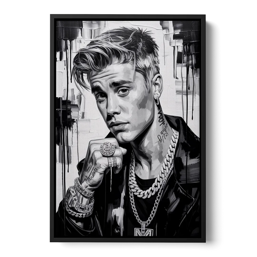 Purpose Front - Black Canvas Wall Art
