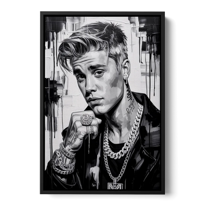 Purpose Front - Black Canvas Wall Art