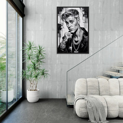 Purpose - Living Room Black Frame Canvas