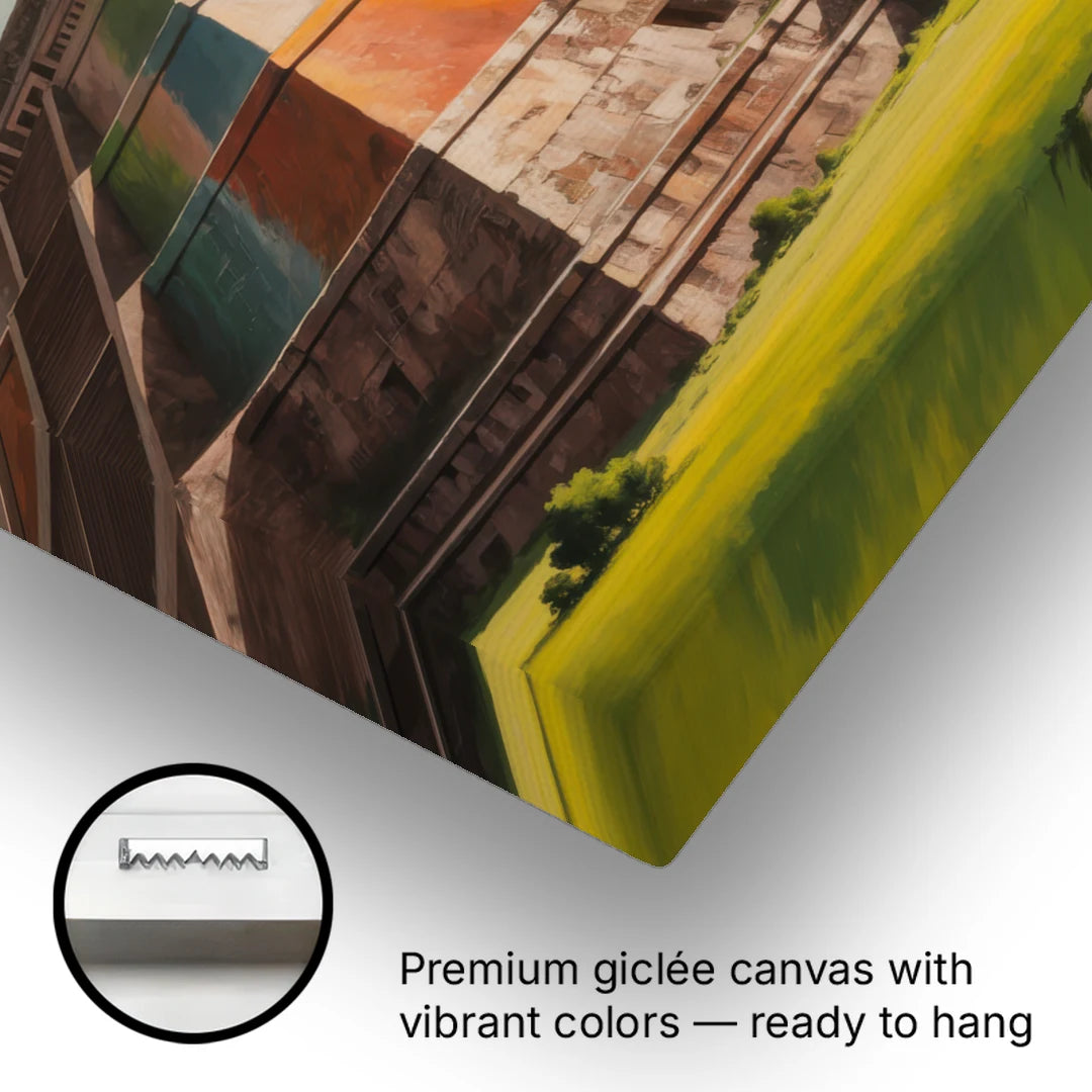 Pyramid of the Moon - Canvas Wall Art - Gallery Wrap Corner