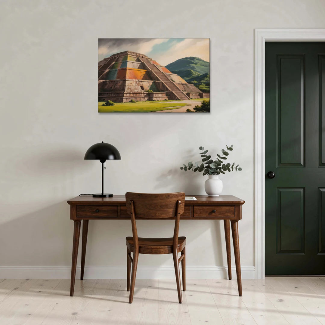Pyramid of the Moon - Canvas Wall Art - Office - 36x24