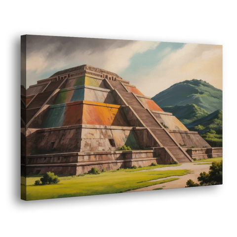 Pyramid of the Moon - Canvas Wall Art - Side