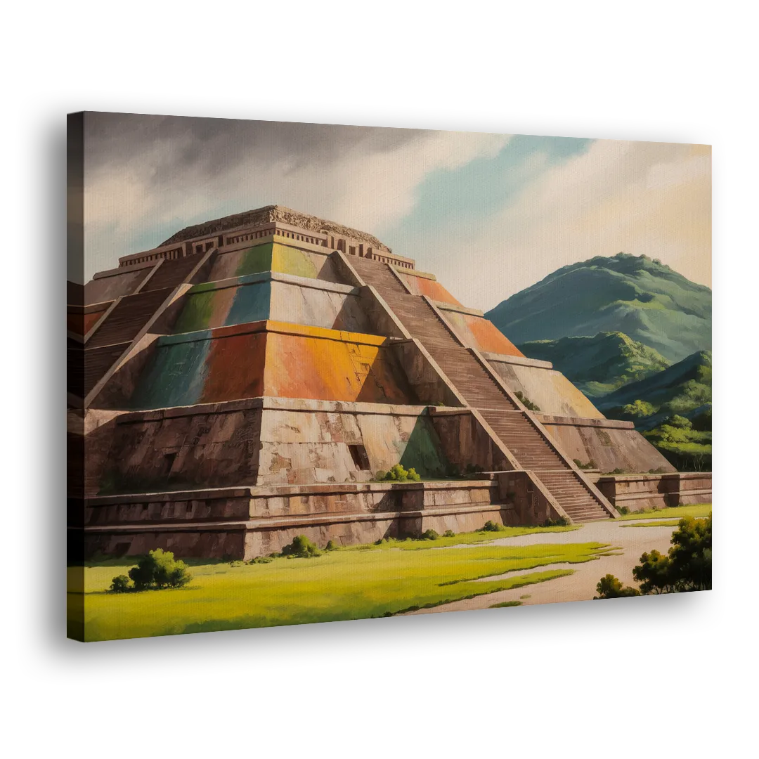 Pyramid of the Moon Side - Canvas Wall Art