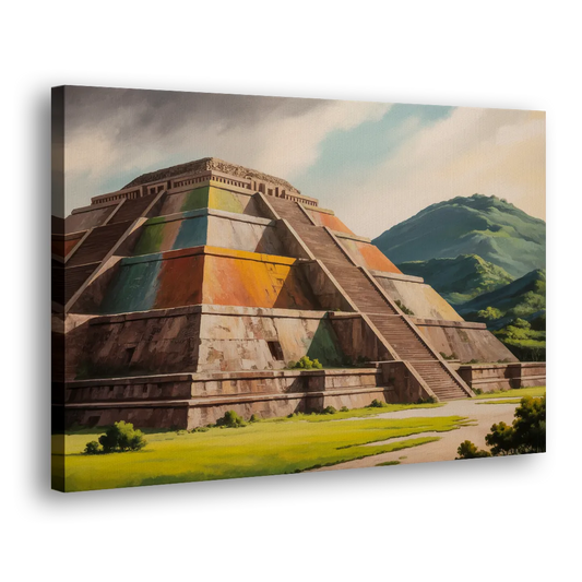 Pyramid of the Moon Side - Canvas Wall Art