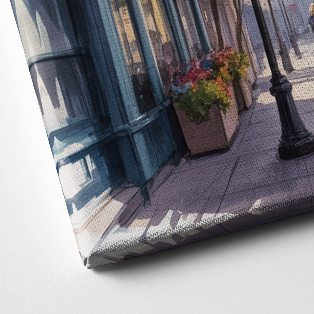 Quebec City Old Streets Canvas Close Up