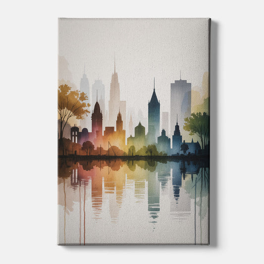 Quebec City Skyline - Canvas Wall Art