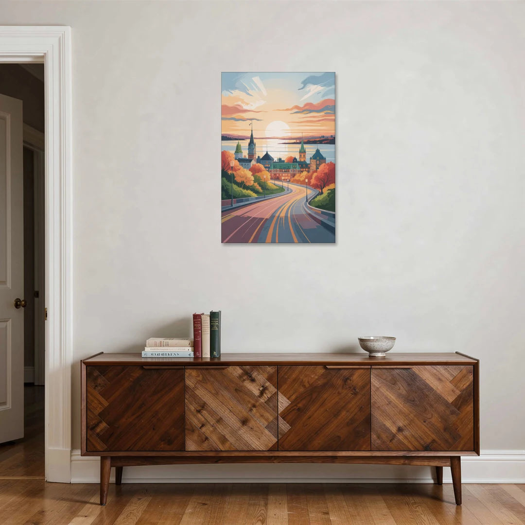 Quebec City Sunrise - Canvas Wall Art - Coffee Table - 24x36