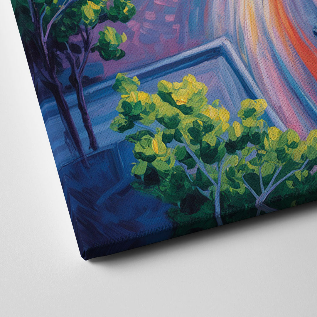 Quebec City Tower View Canvas Close Up