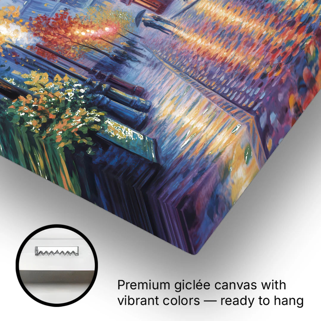 Quebec City in Autumn - Canvas Wall Art - Gallery Wrap Corner