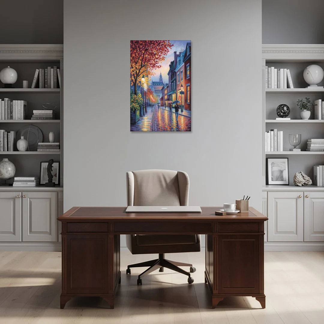 Quebec City in Autumn - Canvas Wall Art - Office - 24x36