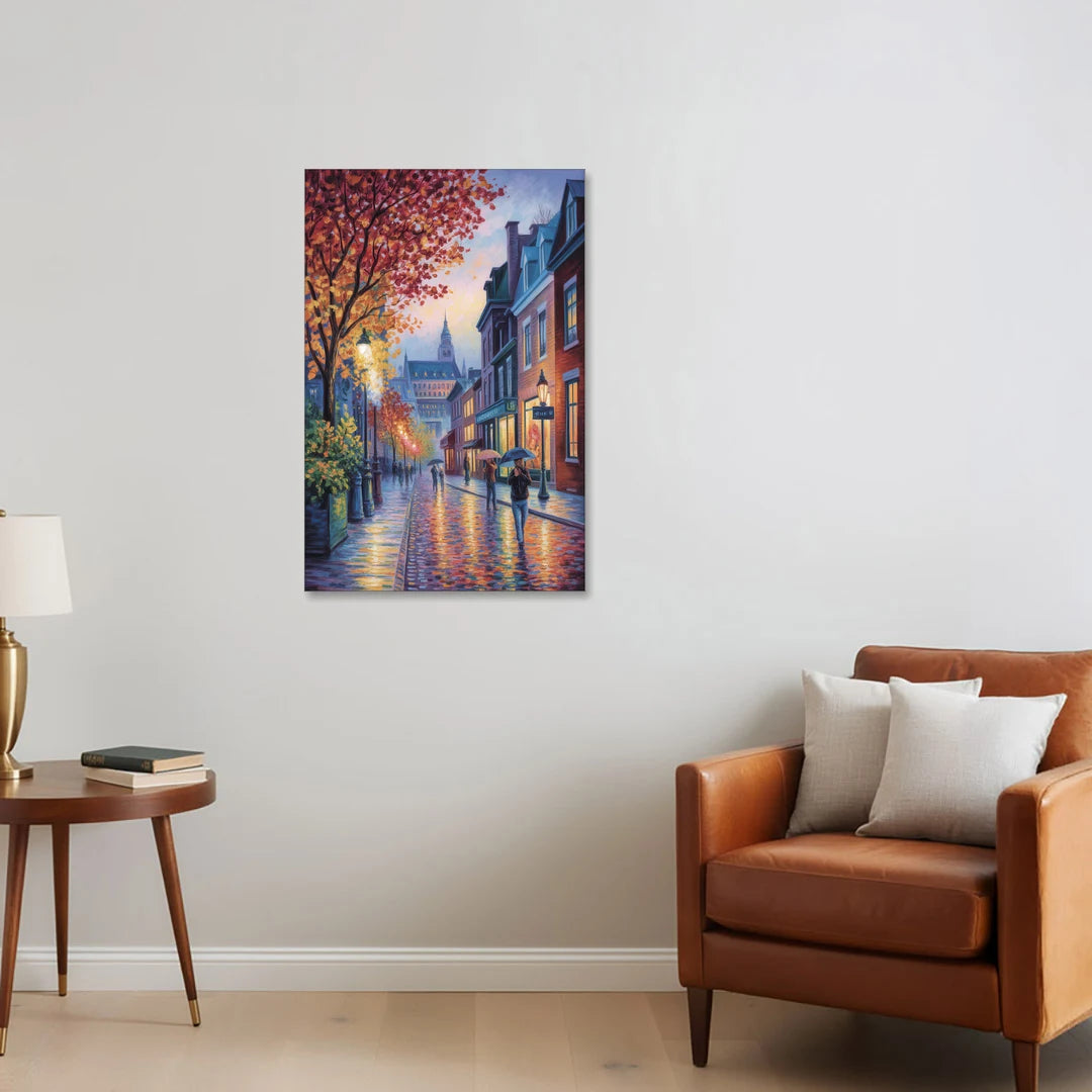 Quebec City in Autumn - Canvas Wall Art - Sofa - 24x36