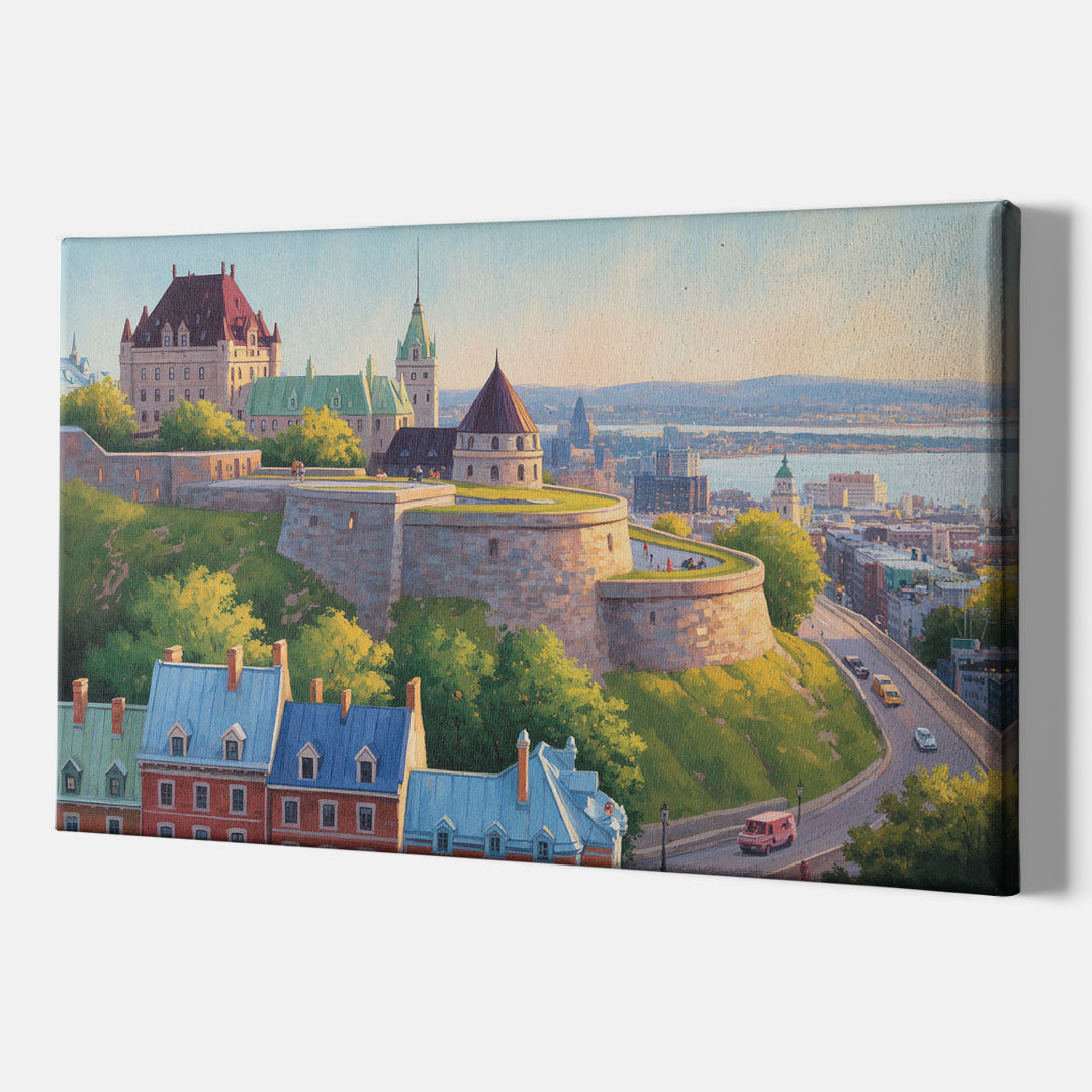 Quebec Fortress Walls - Canvas Print Art Sides