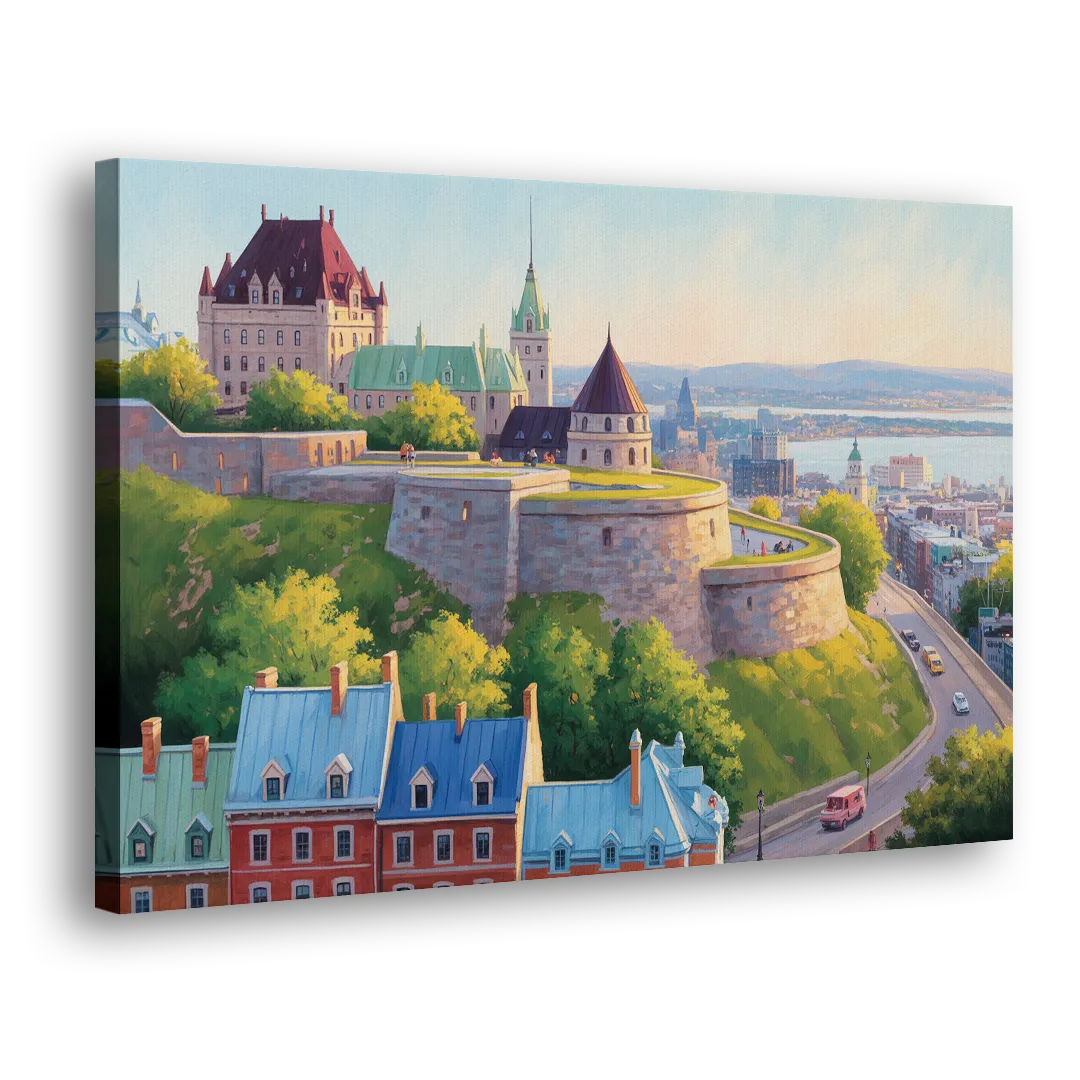Quebec Fortress Walls Side - Canvas Wall Art